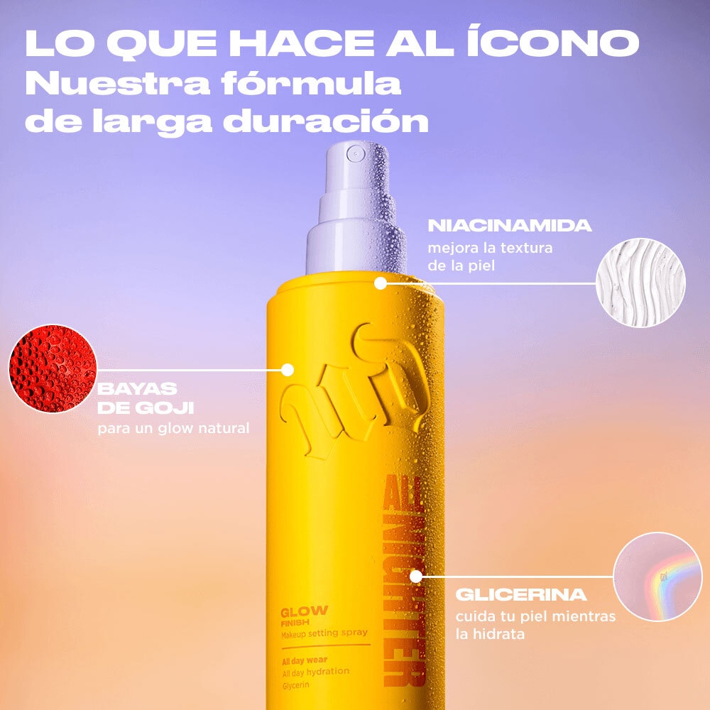 ALL NIGHTER SETTING SPRAY GLOW (SPRAY FIJADOR HIDRATANTE CON ACABADO LUMINOSO)